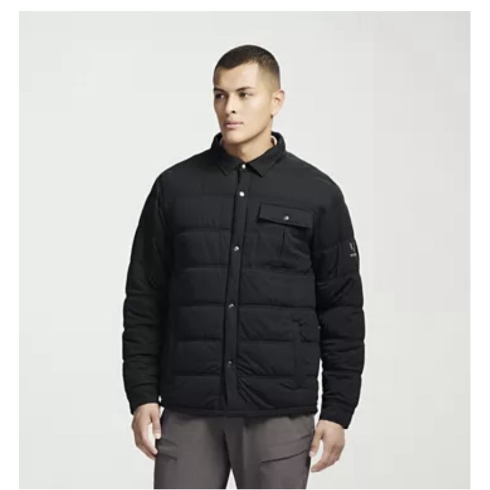 MESSI Collection Mens Water Repellent Lightweight Puffer Jacket Size Medium Blk